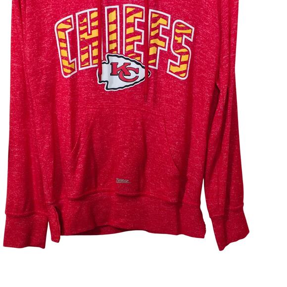 KC Kansas City Chiefs Lightweight Soft Pullover Hoodie Womens XS, Girls L - Picture 3 of 6